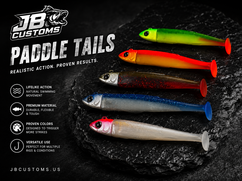 JB Customs Paddle Tail + Jig Head