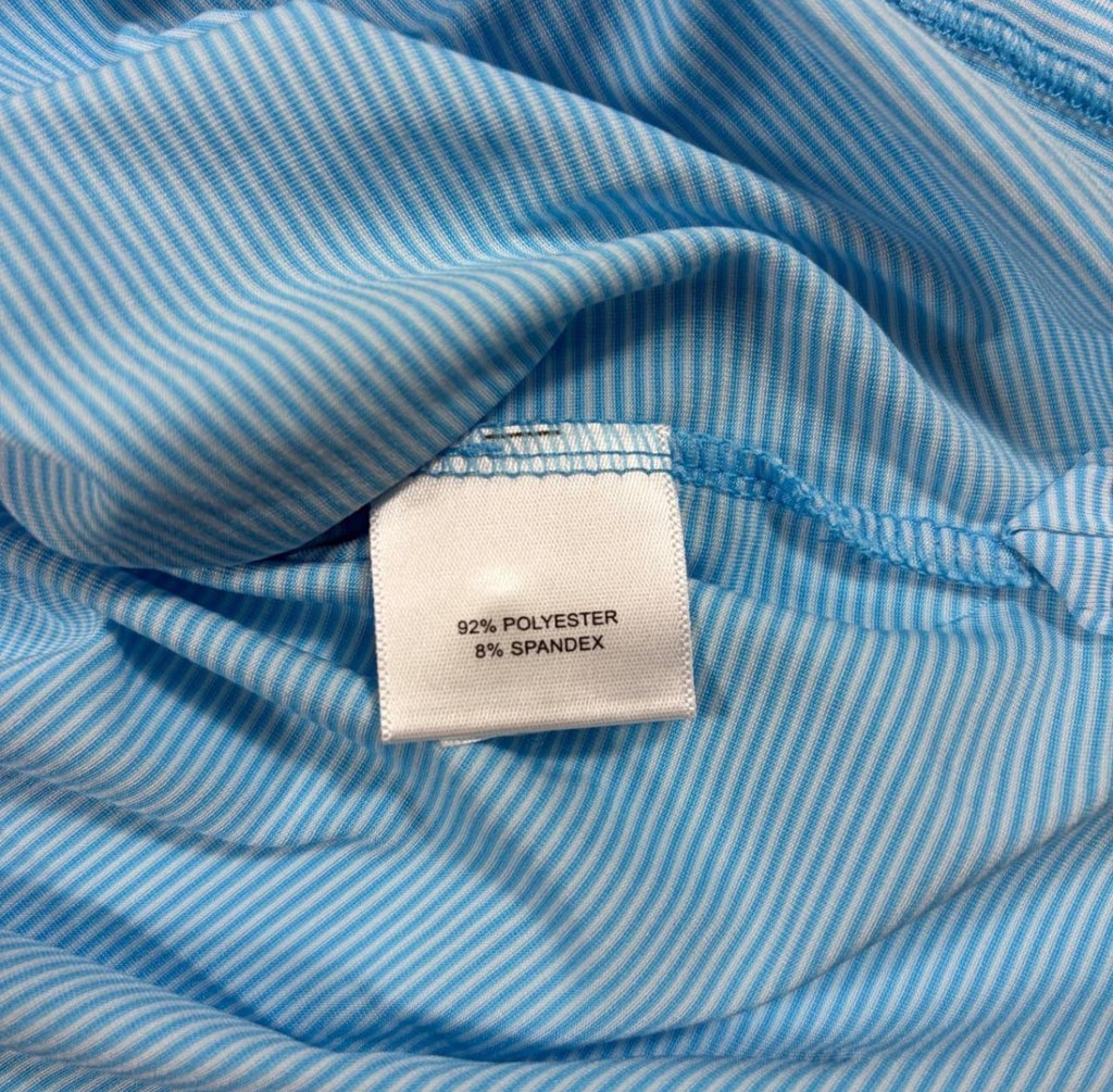 Peter Millar Striped Blue Butterfield Country Club Polo SIZE L